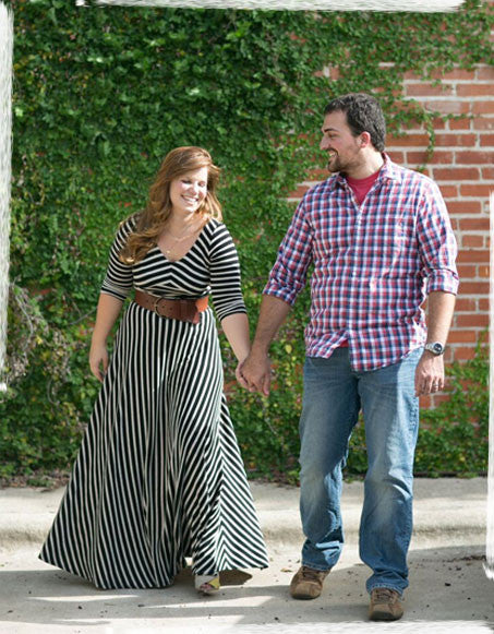 Meg and Josh holding hands