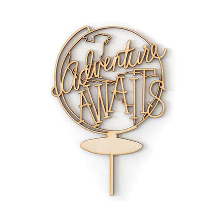 Adventure Awaits Cake Topper