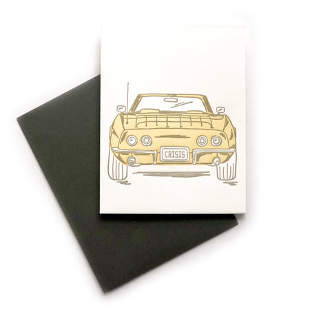 CRISIS greeting card