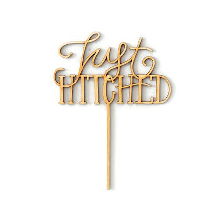 Just Hitched Cake Topper