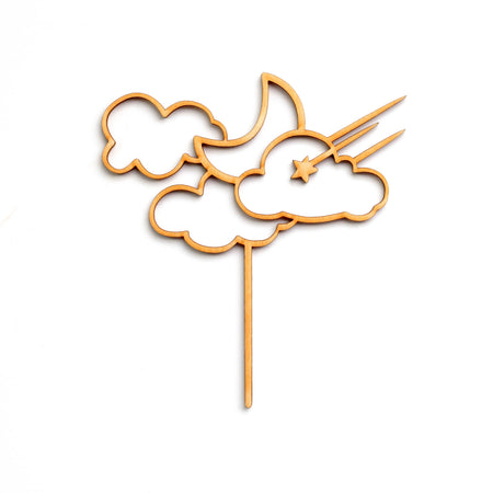 Moon & Clouds Cake Topper