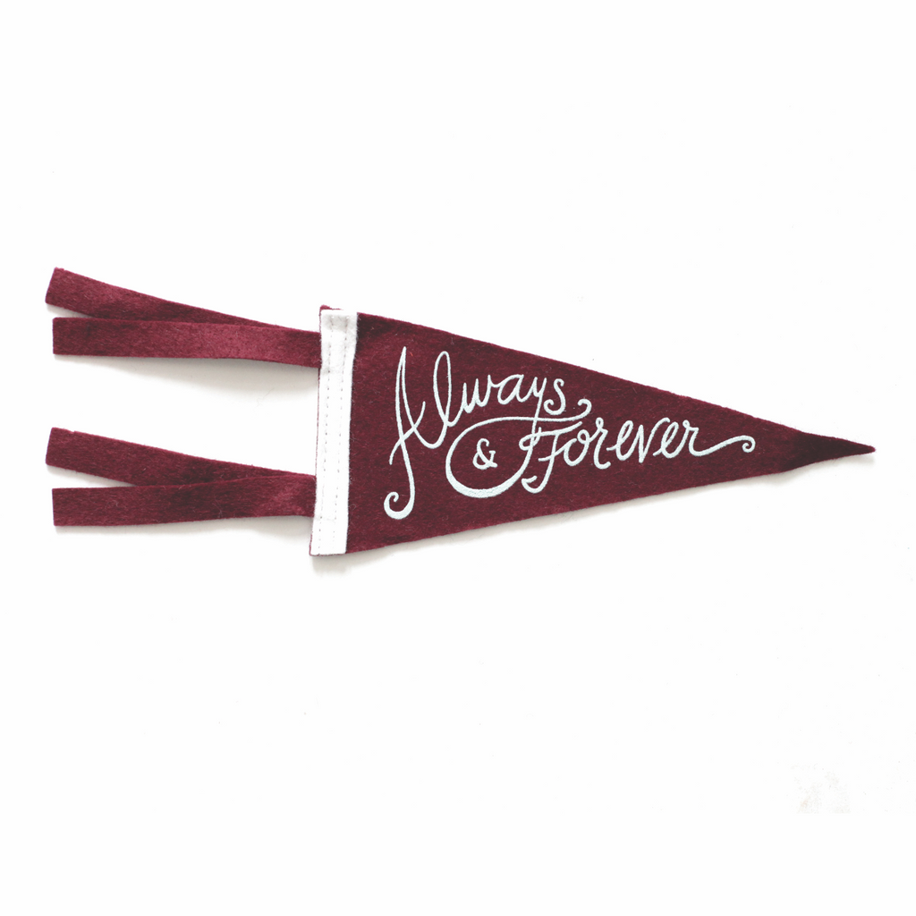 Always & Forever pennant card