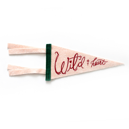 Wild at Heart pennant card