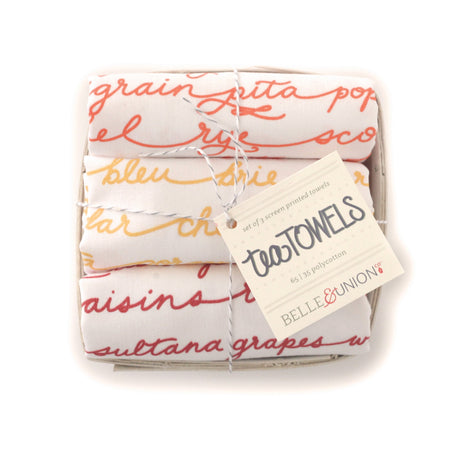 Supper Club tea towel set