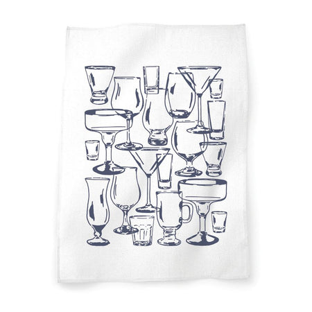 Cocktail Glasses tea towel
