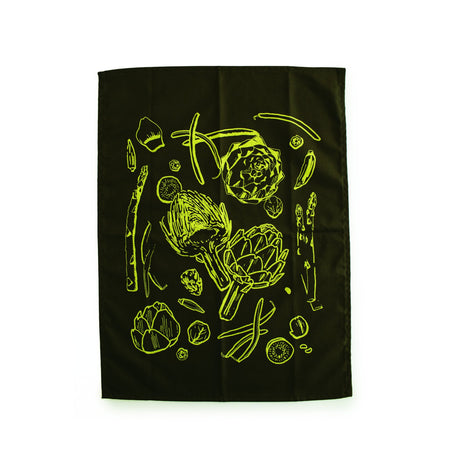 Farmer's Market tea towel - green